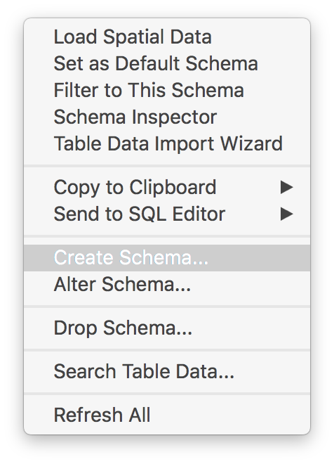 Create Schema